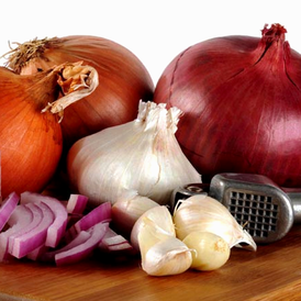 Цибуля сіянка (тиканка) та часник