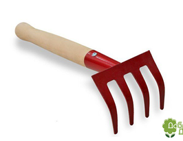 Грабельки фарбовані 360 мм, дерев'яна ручкакупити