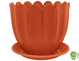 Вазон з підставкою Марго 1,6 л теракотовийкупити