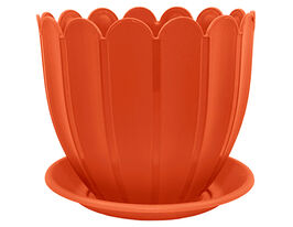 Вазон з підставкою Марго 0,6 л теракотовийкупити