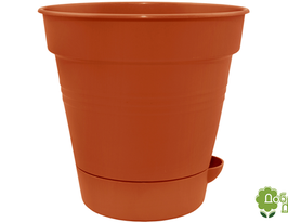 Вазон з поливом Глорія 0,7 л теракотовийкупити