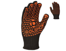 Рукавички трикотажні робочі чорні з 2-х сторін ПВХ, 10 розміркупити